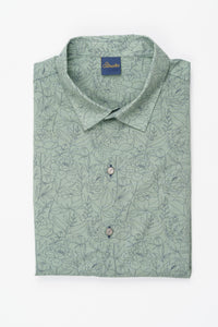 Shirt Cambric - Flurin Pastel Green