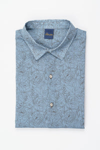 Shirt Voile - Flurin Distant Blue