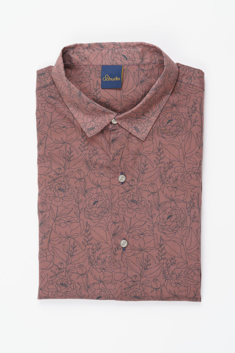 Shirt Voile - Flurin Orient Red