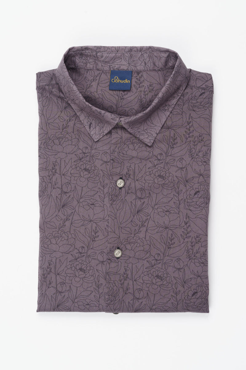 Hemd Voile - Flurin Purpurviolett
