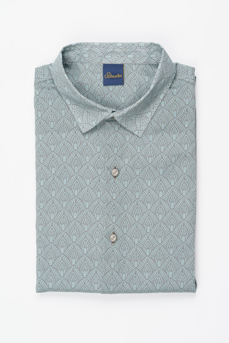 Hemd Voile - Aaron Pastelltürkis