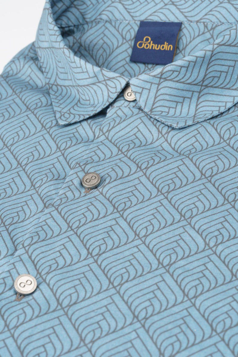 Hemd Voile - Aladin Pastellblau