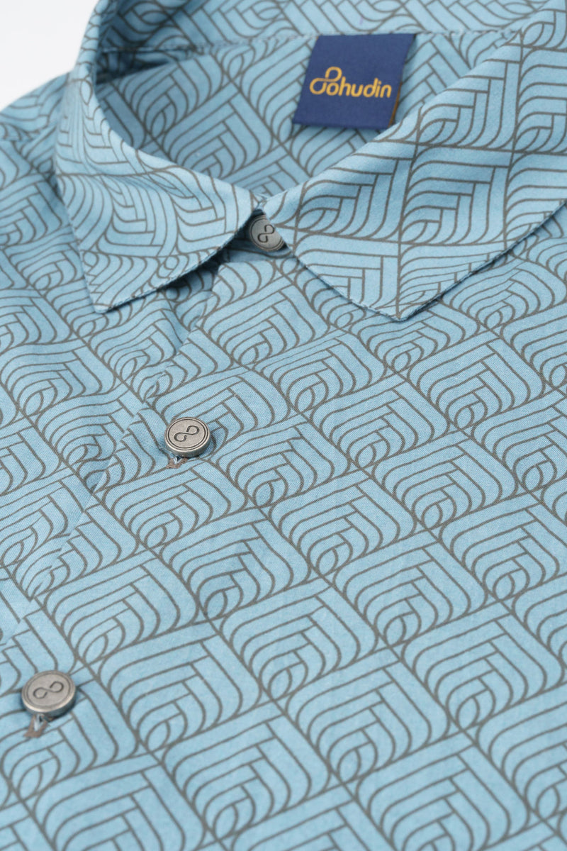 Shirt Cambric - Aladdin Pastel Blue