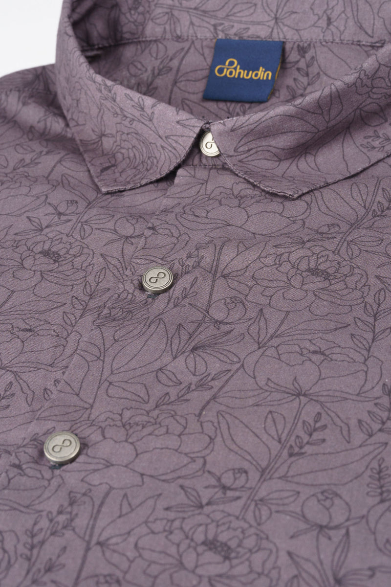 Hemd Voile - Flurin Purpurviolett