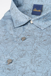 Shirt Voile - Flurin Distant Blue