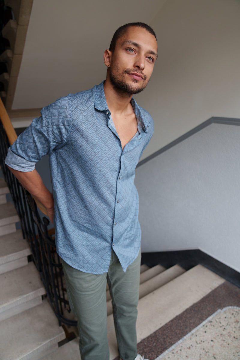 Shirt Cambric - Aladdin Pastel Blue