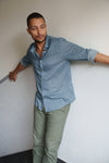 Shirt Cambric - Aladdin Pastel Blue