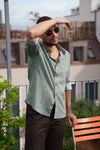 Shirt Cambric - Flurin Pastel Green