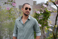 Shirt Cambric - Flurin Pastel Green
