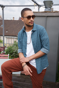 Shirt Cambric - Legolas Capri Blue