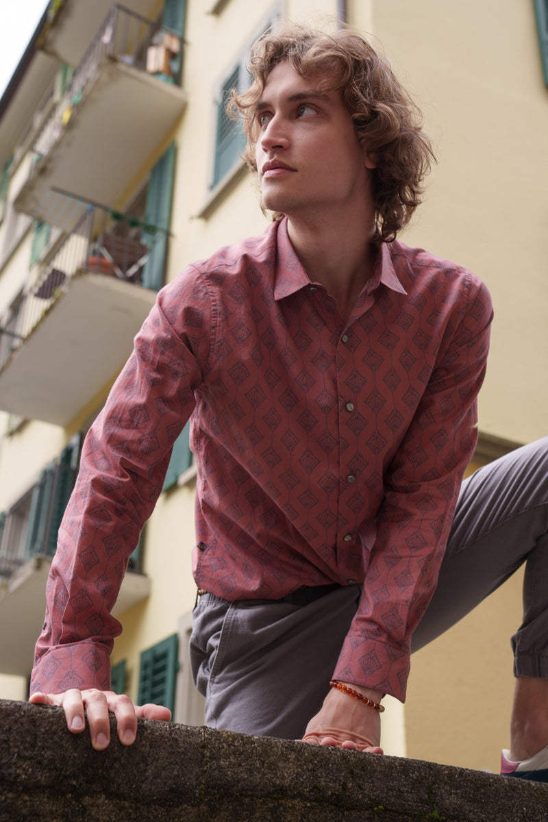 Shirt Cambric - Nemo Orient Red