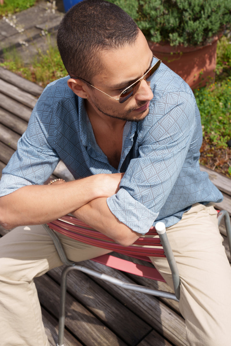 Shirt Cambric - Aladdin Pastel Blue