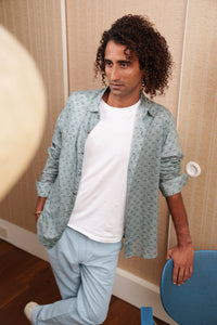 Shirt Voile - Midori Pastel Turquoise